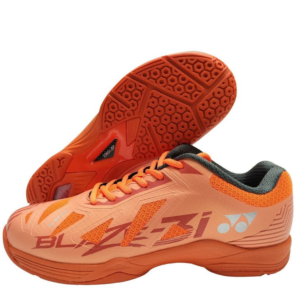 Yonex Blaze 3i Badminton Shoes Hyper Orange and Midnight Turquoise