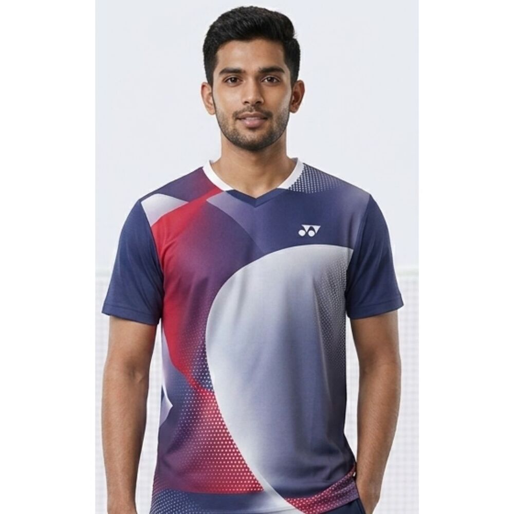 Yonex RM-S092-2997-CC8-S Badminton T-Shirt Skipper Blue Large Size