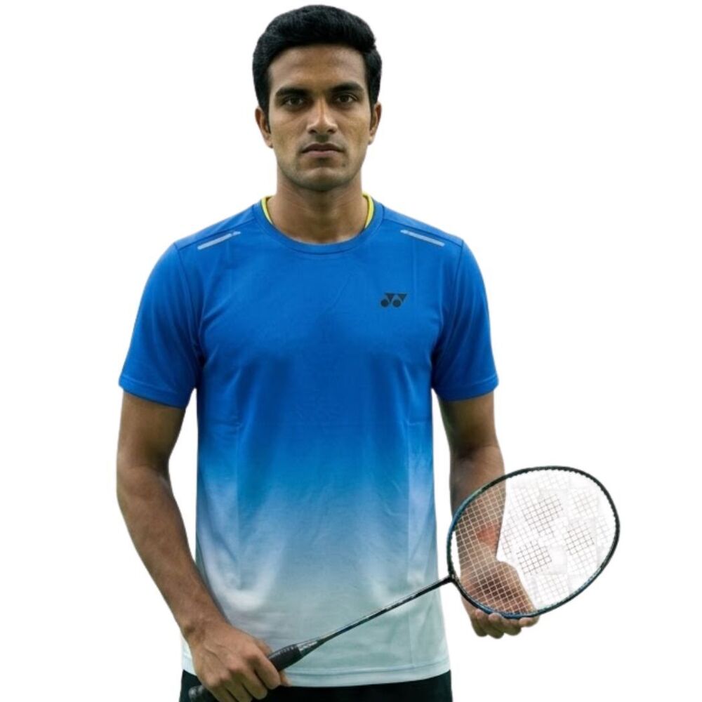 Yonex RM-S092-2998-CC8-S Badminton T Shirt Ibiza Blue Colour Medium size
